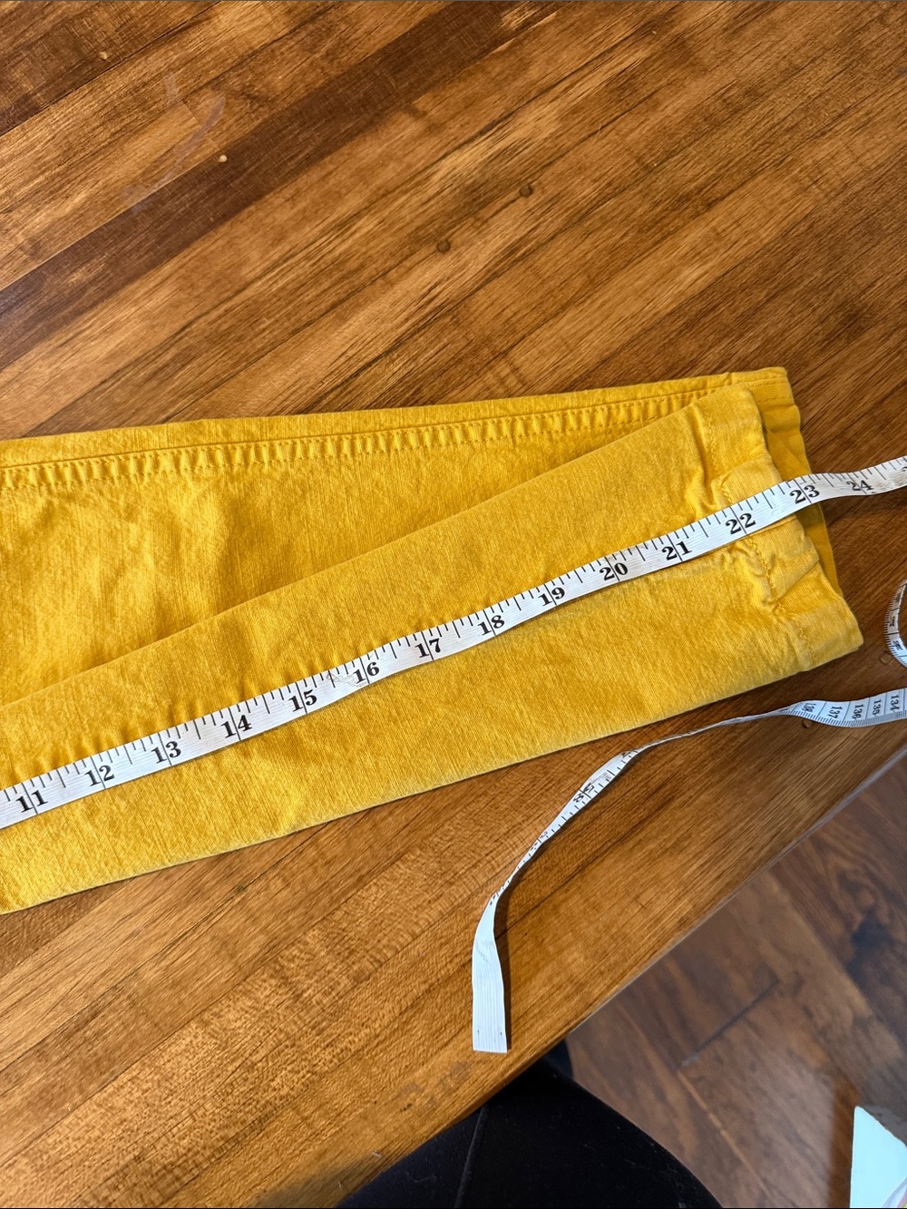 J.Crew Mustard Slim Wide Leg Pants 24p (k1) - Picture 4 of 5